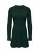 Tricot robe vert foncé