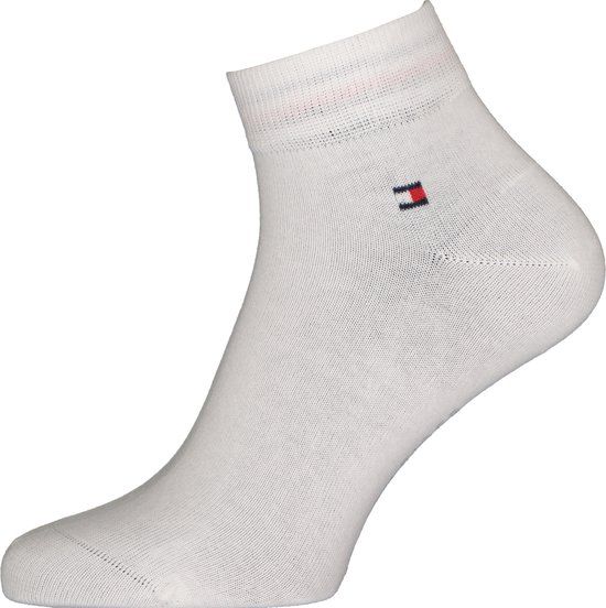 Tommy Hilfiger Enkelsokken Wit Katoen Maat 43-46 (2 paar)