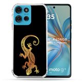 Cokitec Versterkte hoes voor Motorola G75 5G Animal Lezard Zwart