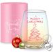 Verre à vin élégant pour Noël avec boîte cadeau