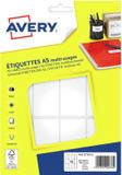Avery Etiketten 56x34mm - 12 per vel - 16 vel - A5 - Wit
