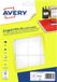 Avery Etiketten 56x34mm - 12 per vel - 16 vel - A5 - Wit