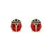 Lucardi Meisjes Oorknop - Dier - Cadeau - 9 Karaat - Geelgoud