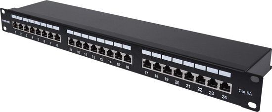Intellinet 720854 - Patch panel - Zwart