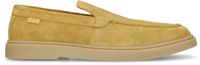 Manfield Heren Gele Suède Loafers Maat 45