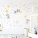 Muursticker Kinderen - Decoratie Babykamer - Scandinavisch - Dieren in de Sterren - H120 x L180 cm