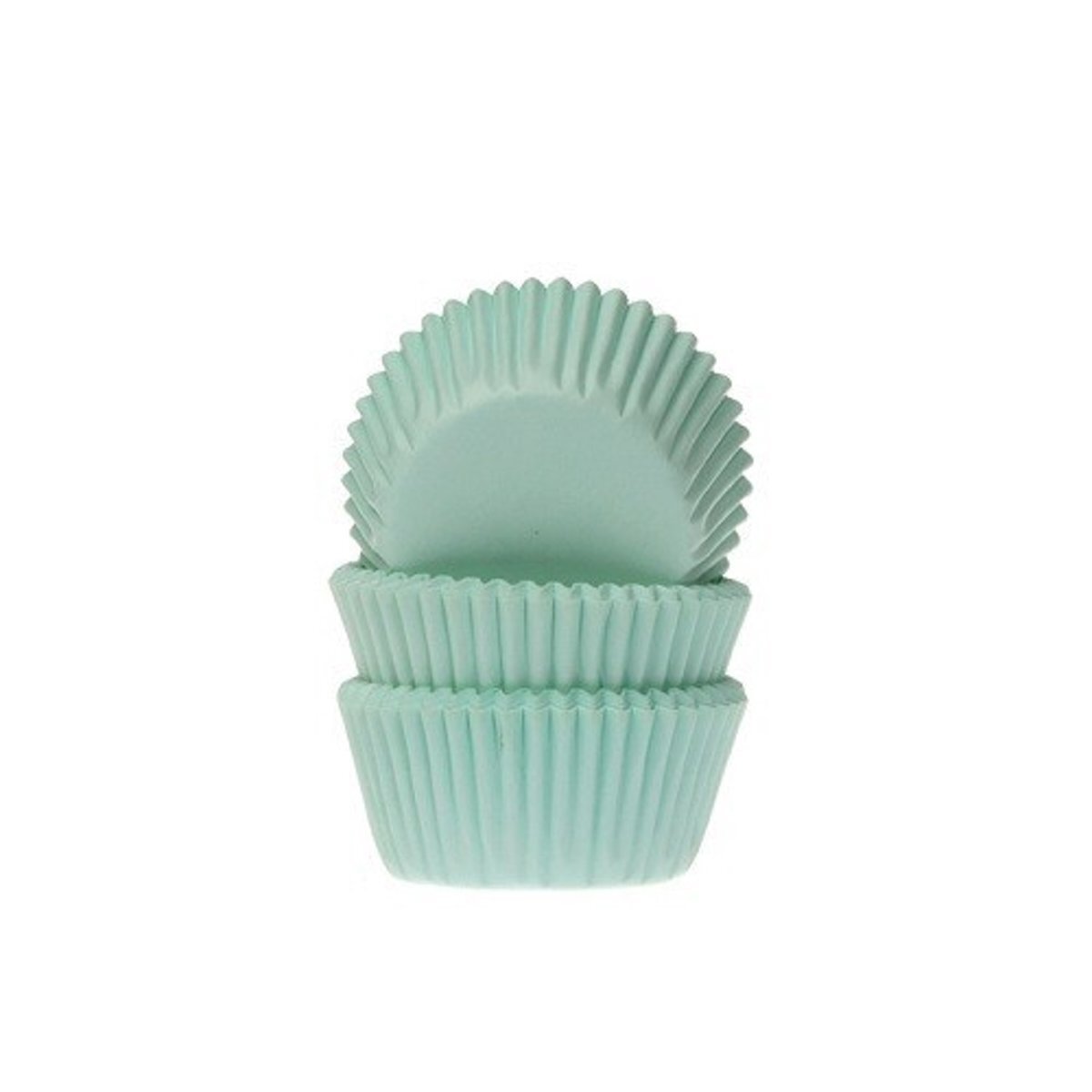 House of Marie Cupcake Cups MINI Mint Groen 35x23mm. 60 st