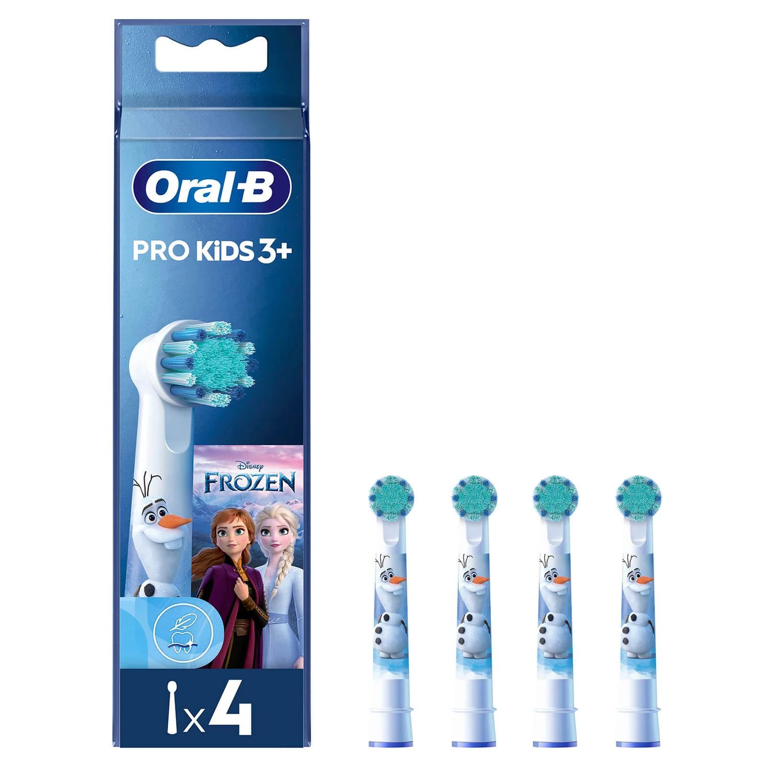 Oral-B Kids Pro 3+ Frozen Opzetborstels - 4 Stuks - Wit