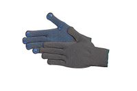 Jah gebreide handschoenen met polyamide met noppen (grijs-blauwe) – elastisch en met veilige grip – voor orderpicken, verzending en schap- en magazijnwerk