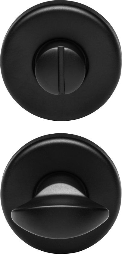 Electronic Arts WC Garnituur Zwart RVS 50mm rond