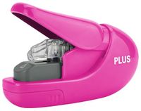 PLUS Japan, Nietvrije nietmachine Roze, 5 vel capaciteit