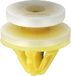 Paneelklemmen Renault/Nissan/Opel Paneelklemmen voor binnenbekleding en deur in zak, voor voertuigen, 8,2 mm, 20 stuks, wit/geel