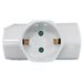Zenitech - Schuko Drievoudige Stopcontact 16A - Wit
