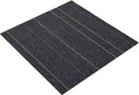 vidaXL - Vloertegel - Donkergrijs met strepen - 50 x 50 cm - 4 st