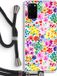Case Company® - Samsung Galaxy S20 Plus Case with Cord - Little Flowers - Black Cord - Back Cover