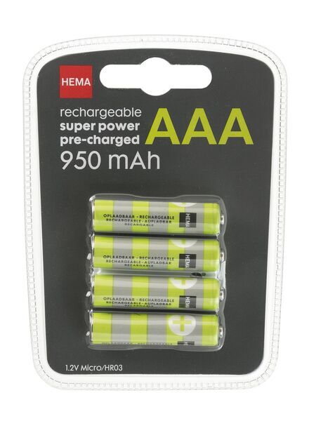 HEMA 4-pak Oplaadbare Batterijen