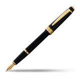 Cross Bailey Light vulpen (veerdikte XF, incl. geschenkverpakking) zwarte lak met goudkleurig beslag