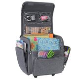Everything Mary Deluxe Opvouwbare Rolling Craft Bag, Bloemen
