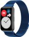 Strap-it Luxe Milanese band - Milanees bandje geschikt voor Huawei Watch Fit / Huawei Watch Fit New - blauw