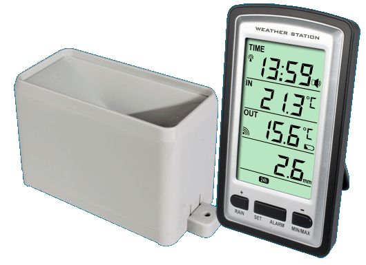Alecto WS-1200 Digital Weather Station - Black/Grey