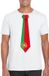 Bellatio Decorations Shoppartners Bv Wit t-shirt met Portugeese vlag stropdas heren - Portugal supporter L