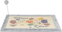 Trixie Krabmat Mimi Met Speeltje Grijs 70x45 cm