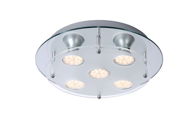 Lucide - Ready-Led Plafoniere - Chroom