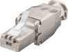 Tru Components CAT 6a RJ45-connector, zonder gereedschap 1610346 Stekker, recht Aantal polen (sensoren) 8P8C 1 stuk(s)