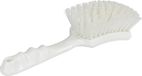 Merkloos Steelborstel met korte steel, 14 cm, wit