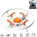 SZSMART V5 Minidrone met Gekleurde Ledlampjes 1080P Hd Camera Batterijduur: 12 Min 1 Batterij Oranje