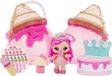 Yummiland Ensemble de beauté, jeu de jeu avec poupée Bianca, sac à main en forme de cône de crème glacée avec accessoires de manucure, pour enfants à partir de 4 ans