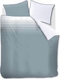 Silvana Elena dekbedovertrek - Effen - Tweepersoons - 200x200/220 - Blauw Grijs
