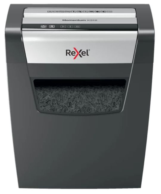 Rexel X312 - Papierversnipperaar - Kruisversnippering - Zwart/Zilver