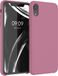 kwmobile telefoonhoesje geschikt voor Apple iPhone XR - Hoesje met siliconen coating - Smartphone case in donkerroze