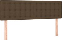 vidaXL Hoofdbord 144x5x78/88 cm Stof Donkerbruin