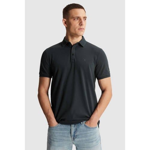 Cast Iron Slim Polo Donkerblauw