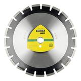 KLINGSPOR diamantdoorslijpschijf groot voor asfalt, zandsteen, DT 350 A, 350 mm x 20 mm, 5500 omw/min, 3.2 mm segmenten 337732
