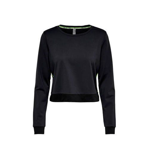 ONLY cropped sportsweater zwart - 5714499303287