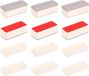 OEM Set van 6 rubberen bumpers voor toiletbril, vierkant, 25 mm