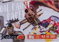 Cobra Huile sur toile Papier - 10 Feuilles - A3