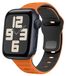 Wigento Polisband Silicone Wavy Texture Orange/Black Apple Watch SE 2023 40mm
