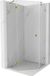 Mexen Lunar douchecabine d'angle rabattable gauche 90 x 90 cm, transparent, or