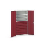 Bott Verso Systeemkast | 1050x550x2000mm | 3 Legborden | 8 Lades | RAL 3004