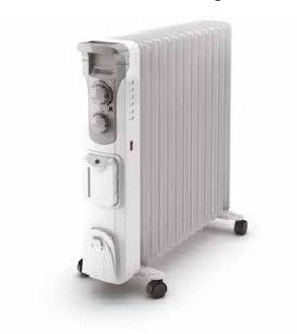 Olimpia Splendid Humi 13 Oil Electric Space Heater - 2500W - White