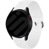 Strap-it Coros Pace 4 siliconen band met gaatjes (wit)