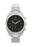 Timex Expedition Capstone Chronograph Quartz Chronograaf Horloge Zilverkleurig En Zwart Kast Gemaakt Van 100% Roestvrij Staal En Een Armband Van 100% Roestvrij Staal 41 TW2Y61200AJ, TW2Y61300AJ