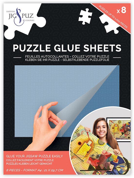 Alize J&P 80006 Puzzelplakvellen A4 Zelfklevend 8 Stuks