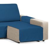 Martina Home Diamond chaise longue, gewatteerd, 280 cm, blauw, universeel