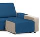Martina Home Diamond chaise longue, gewatteerd, 280 cm, blauw, universeel