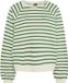 PIECES - PCGRETA LS EMB UB SWEAT NOOS - Dames sweater - Maat S - Katoen/Polyester/Viscose - Cloud Dancer